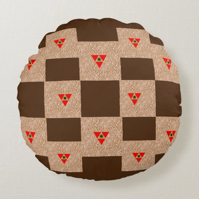 Stilvoll und komfortabel für Ihre Zuhause Rundes Kissen (Vorderseite)