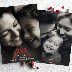 stilvoll und modern eingerichtet, Weihnachtsrot 2 Feiertagskarte