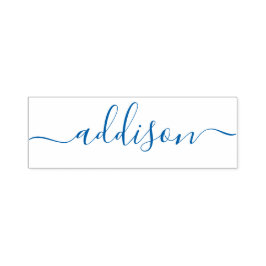Stilvoll und trendy Blue Minimalistisch Girly Permastempel