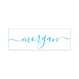 Stilvoll und trendy Blue Minimalistisch Girly Permastempel