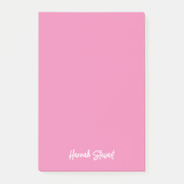 Stilvoll und trendy Pink Minimalistisch Girly Post-it Klebezettel