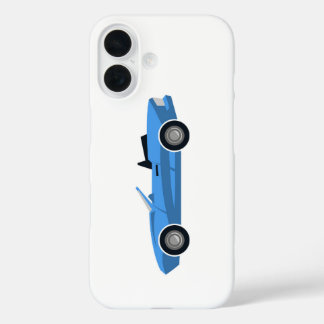 Stilvoll verkleidetes Sportwagen iPhone 16 Hülle