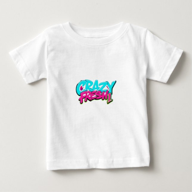 Stilvoll verrückter Baby-T - Shirt (Vorderseite)
