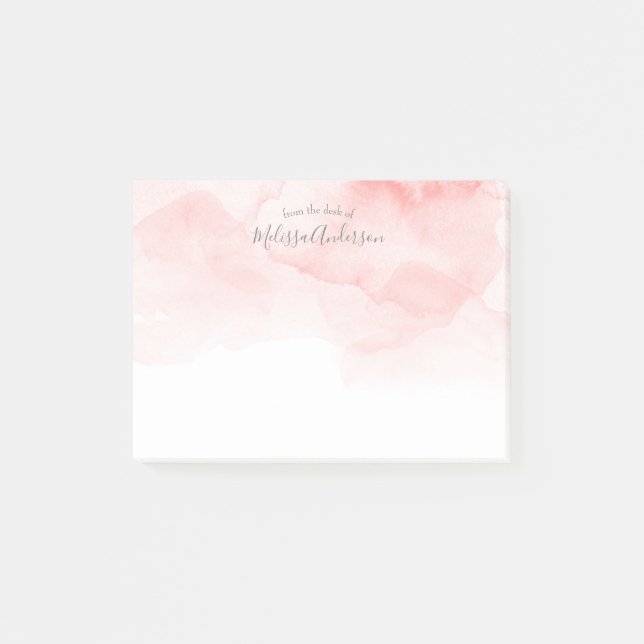 Stilvoll, Wasserfarbe, modern, trendy, Chic Post-it Klebezettel (Vorderseite)