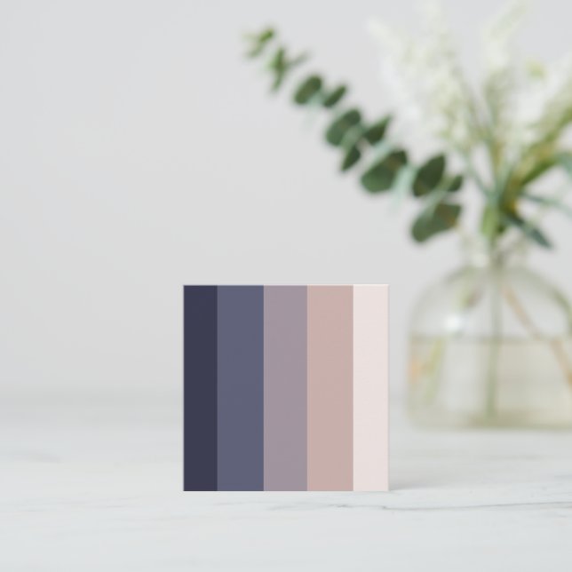 Stilvoll, zeitgemäß, poliert und anpassbar quadratische visitenkarte (Stehend Vorderseite)