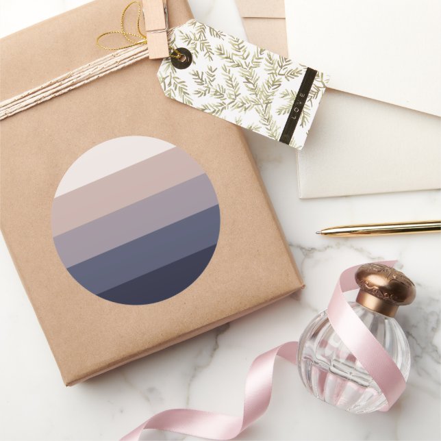 Stilvoll, zeitgemäß, poliert und anpassbar runder aufkleber (Schenken)