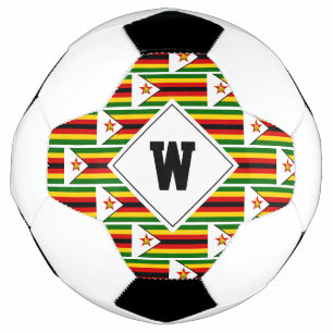 Stilvoll ZIMBABWE FLAG Monogram Soccer Ball