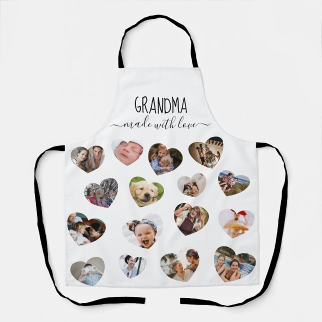 Stilvolle 16-Foto-Hörkollektion Schürze (Vorderseite)