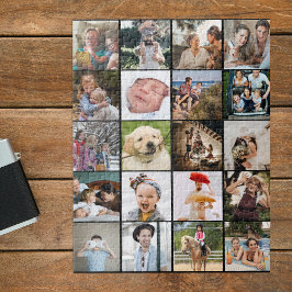 Stilvolle 20-Foto Collage Puzzle