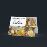 Stilvolle 3 Foto Collage Geburtstagskarte Karte<br><div class="desc">Diese moderne Foto-Collage Geburtstagskarte ist ideal für Verwandte und Freunden, das Personalisierungstool ermöglicht es, den gesamten Text zu ändern, indem Sie auf den personalize-Link klicken, den Schriftart Stil, Größe und Farbe ändern können, indem Sie auf den weiteren Link nach der Personalisierung anpassen. Die Karte wurde im Inneren leer verlassen, damit...</div>