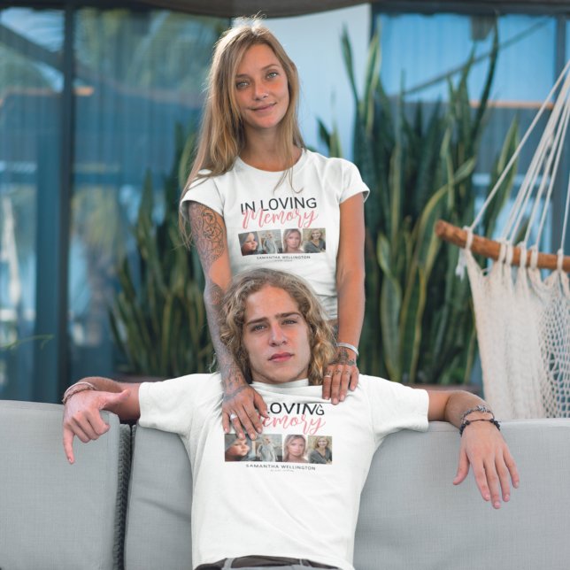Stilvolle 4-Foto-Gedenkstätte T-Shirt (Von Creator hochgeladen)