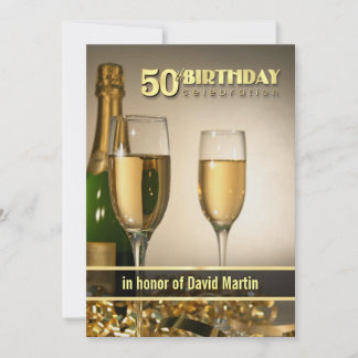 Stilvolle 50. Geburtstagsparty Einladungen - Forma