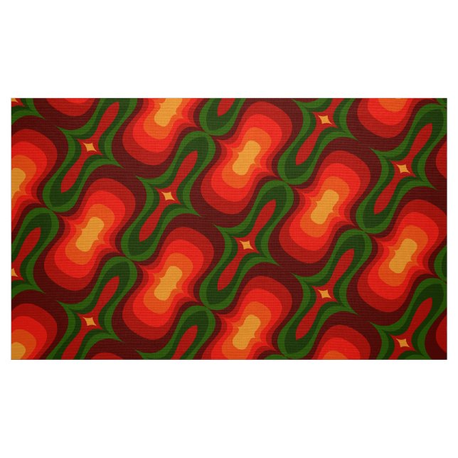 Stilvolle 50er 60er 70er Retro Mod-Muster Gewebe Stoff (Fat Quarter (45,7 x 55,9 cm))