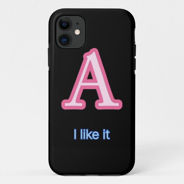 Stilvolle "A" Monogram Phone Cover - elegant und p (Rückseite)