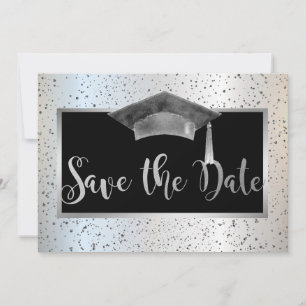 Stilvolle Abschlussmütze, Konfetti Save The Date