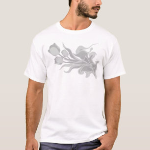 Stilvolle ABSTRACTE BLUMEN Modekunst T-Shirt