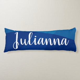 Stilvolle Abstrakte Formen in Blue Personalisiert  Seitenschläferkissen