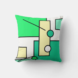 Stilvolle Abstrakte Kunstgeometrie Shape Cushion Kissen