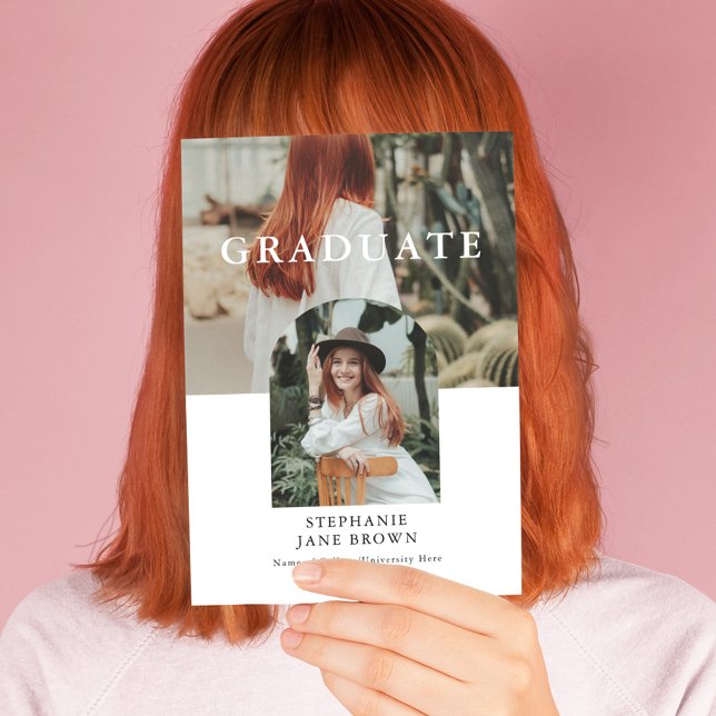 Stilvolle Ankündigung des Minimal 2 Foto Graduate (Von Creator hochgeladen)