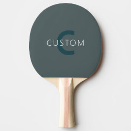 Stilvolle anpassbare Monogramm-Vorlage Tischtennis Schläger