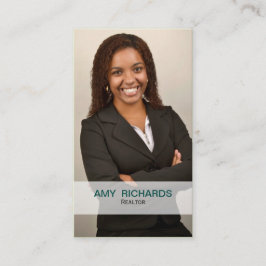 stilvolle aquamarine Foto Real Anwesen Visitenkart Visitenkarte