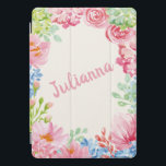 Stilvolle Aquarellmalerei Personalisiert iPad Pro Cover<br><div class="desc">Stilvolle florale Aquarellmalerei Personalisierte iPad-Abdeckung</div>