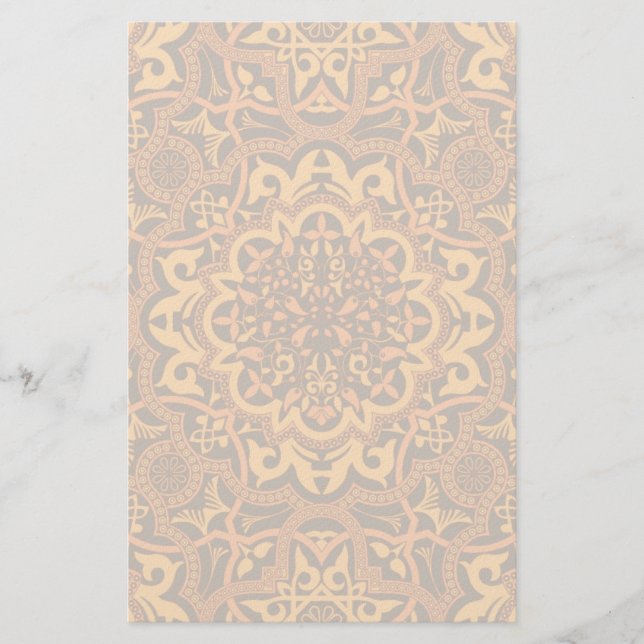 Stilvolle arabische Ornamente Briefpapier (Vorderseite)