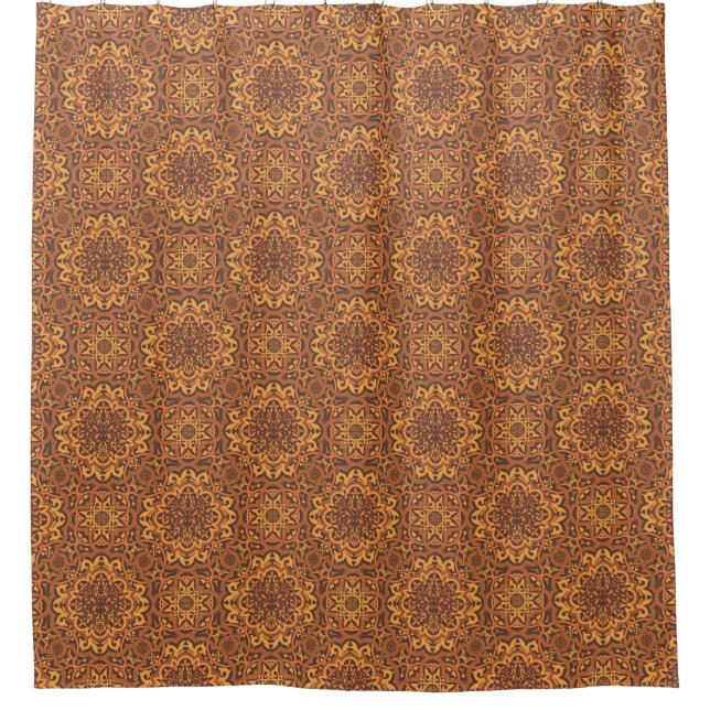 Stilvolle arabische Ornamente Duschvorhang (Vorderseite)