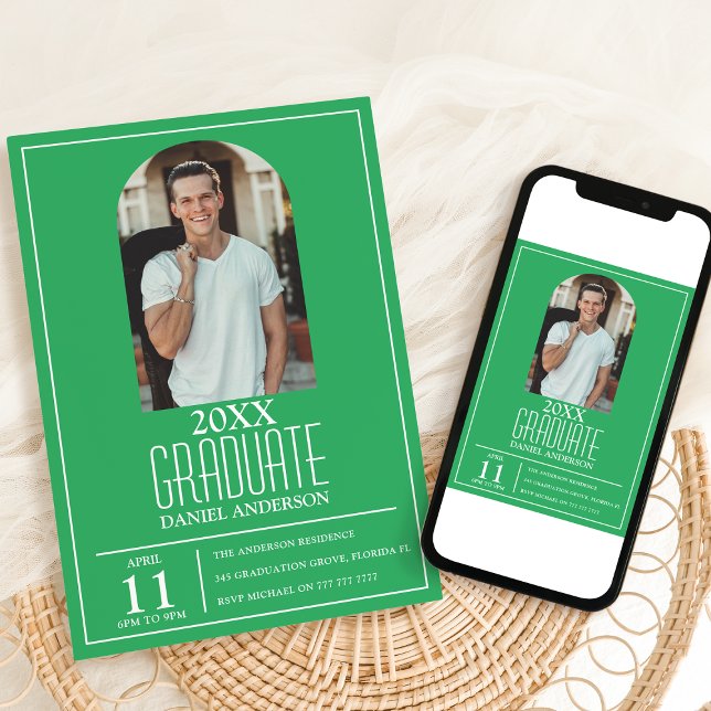 Stilvolle Arch Foto Abschluss Einladung (Von Creator hochgeladen)