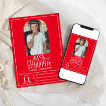 Stilvolle Arch Foto Abschluss Einladung