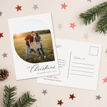 Stilvolle Architektur-Foto-Weihnachts-Feiertagspos