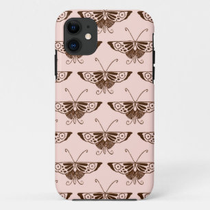 Stilvolle Art Deco Schmetterling - Schokolade und  Case-Mate iPhone Hülle