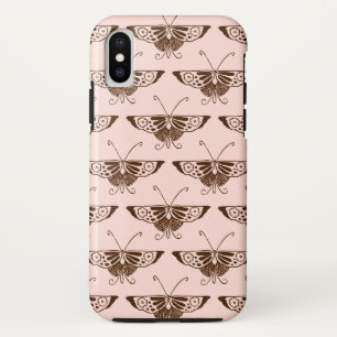 Stilvolle Art Deco Schmetterling - Schokolade und  Case-Mate iPhone Hülle