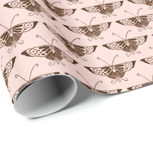 Stilvolle Art Deco Schmetterling - Schokolade und  Geschenkpapier