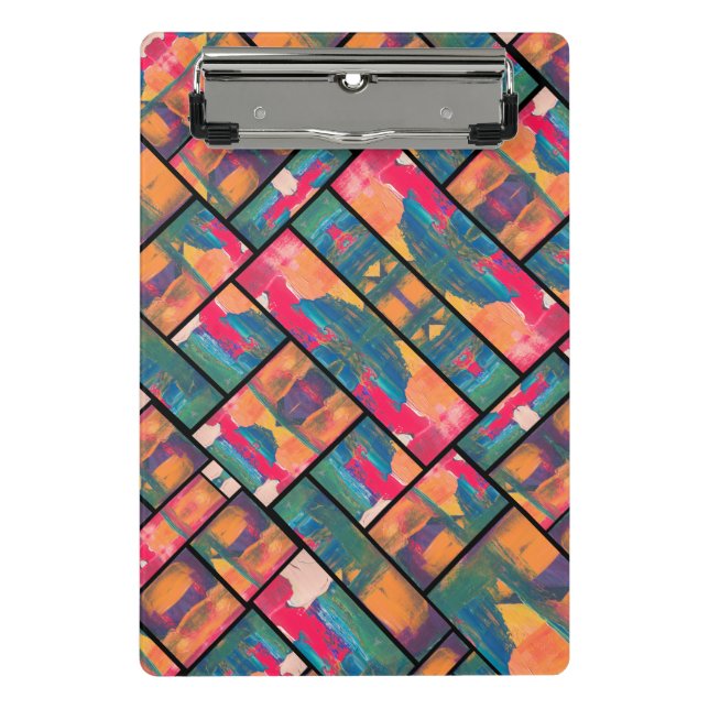 Stilvolle Art Paint Mini Klemmbrett (Vorderseite)