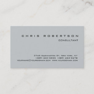 Stilvolle, attraktive Gray Charming Business Card Visitenkarte