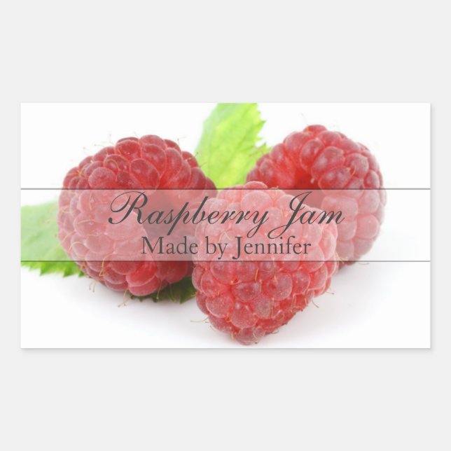 Stilvolle Aufkleber für das Raspberry Canning (Vorderseite)