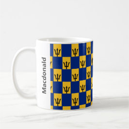 Stilvolle Barbados-Fahne Kaffeepause Tasse