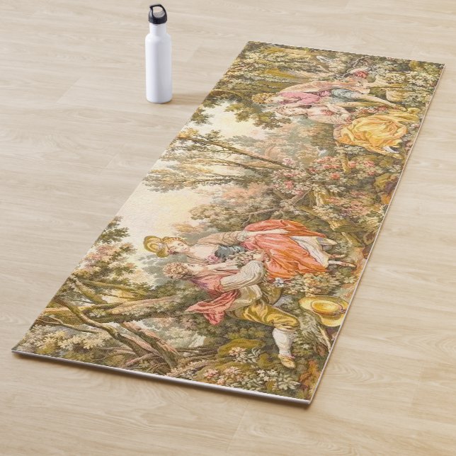 Stilvolle Barockpaare Floral Yoga Mat Yogamatte (Beispiel)