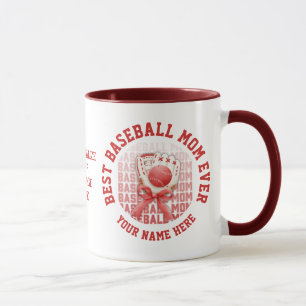 Stilvolle BASEBALL MAMA Individuelle Name Mutterta Tasse