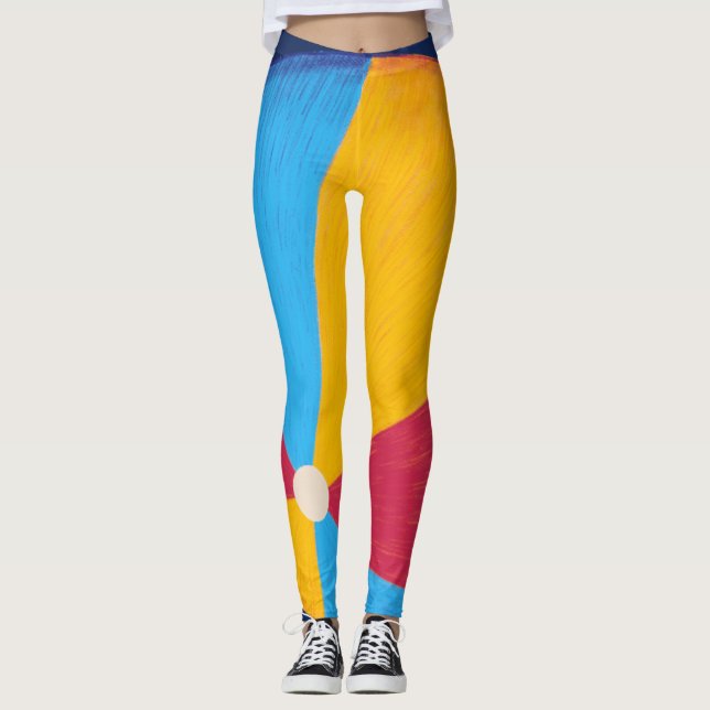 Stilvolle Beach Ball Leggings (Vorderseite)