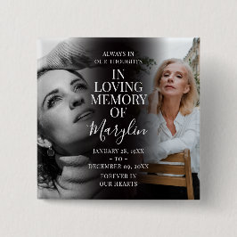 Stilvolle Beerdigungsdenkmal vor und nach dem Foto Button