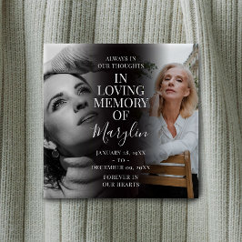 Stilvolle Beerdigungsdenkmal vor und nach dem Foto Button