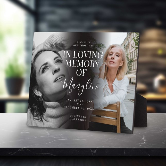 Stilvolle Beerdigungsdenkmal vor und nach dem Foto Fotoplatte (Von Creator hochgeladen)