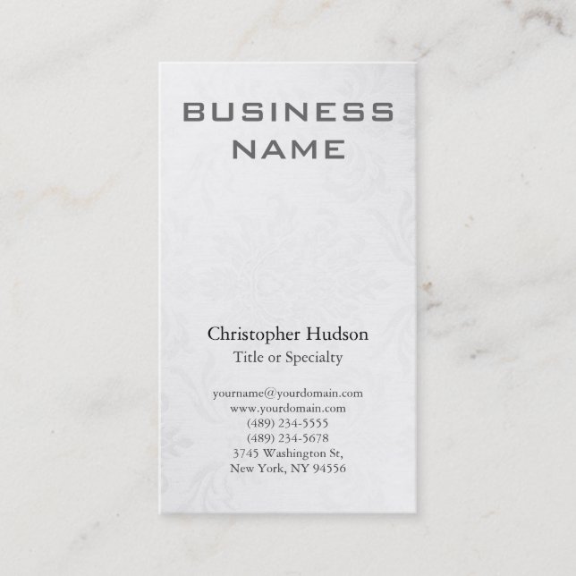 Stilvolle Berufliche Business-Card Visitenkarte (Vorderseite)