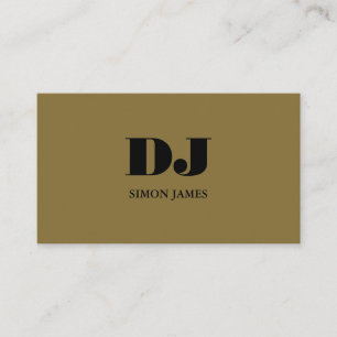 Stilvolle Berufliche DJ Business Card Visitenkarte
