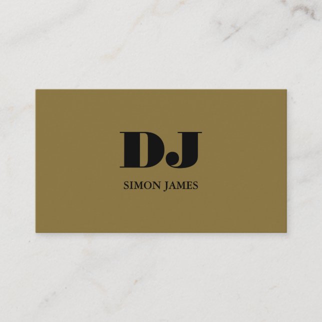 Stilvolle Berufliche DJ Business Card Visitenkarte (Vorderseite)