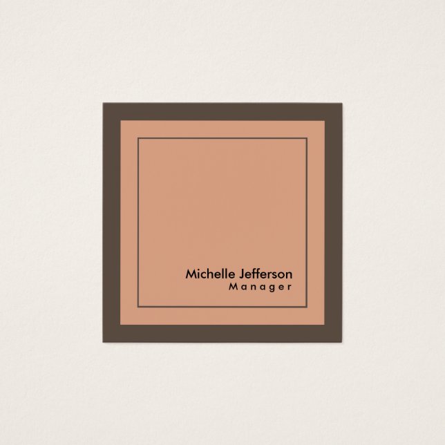 Stilvolle Berufliche Minimalistische Visitenkarte (Vorderseite)