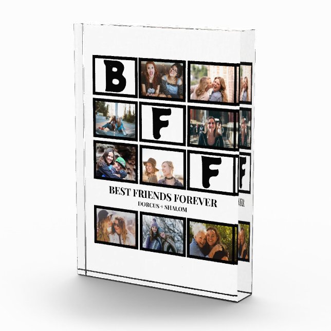 Stilvolle BESTE FREUNDIN Best Friends Forever 9 Fo Fotoblock (Rechts)