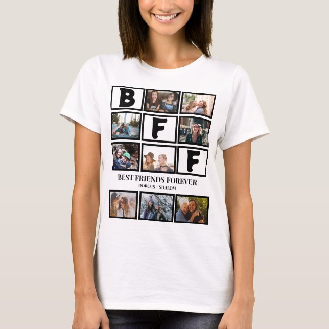 Stilvolle BESTE FREUNDIN Best Friends Forever 9 Fo T-Shirt (Vorderseite)